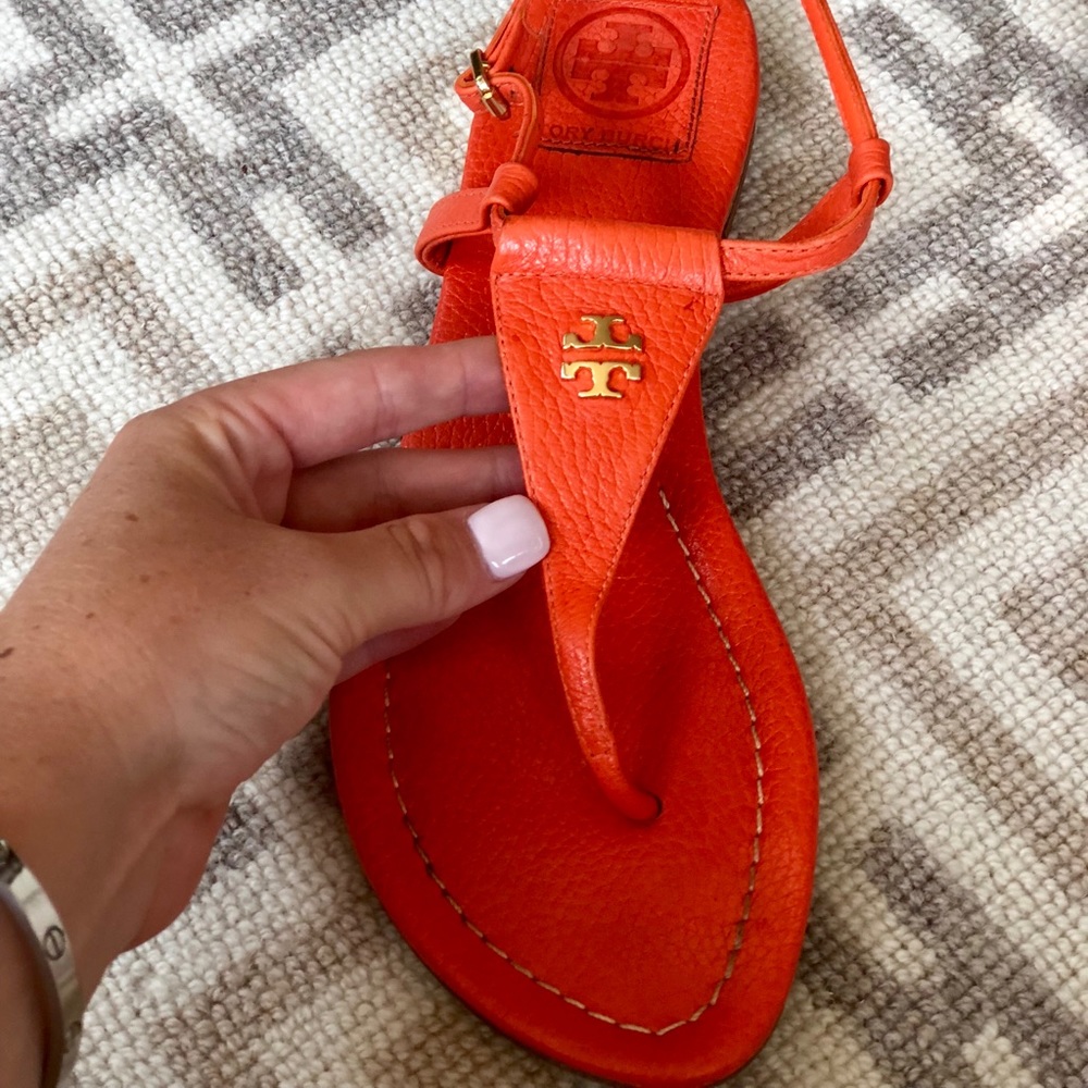 Tory Burch Orange Sandals!